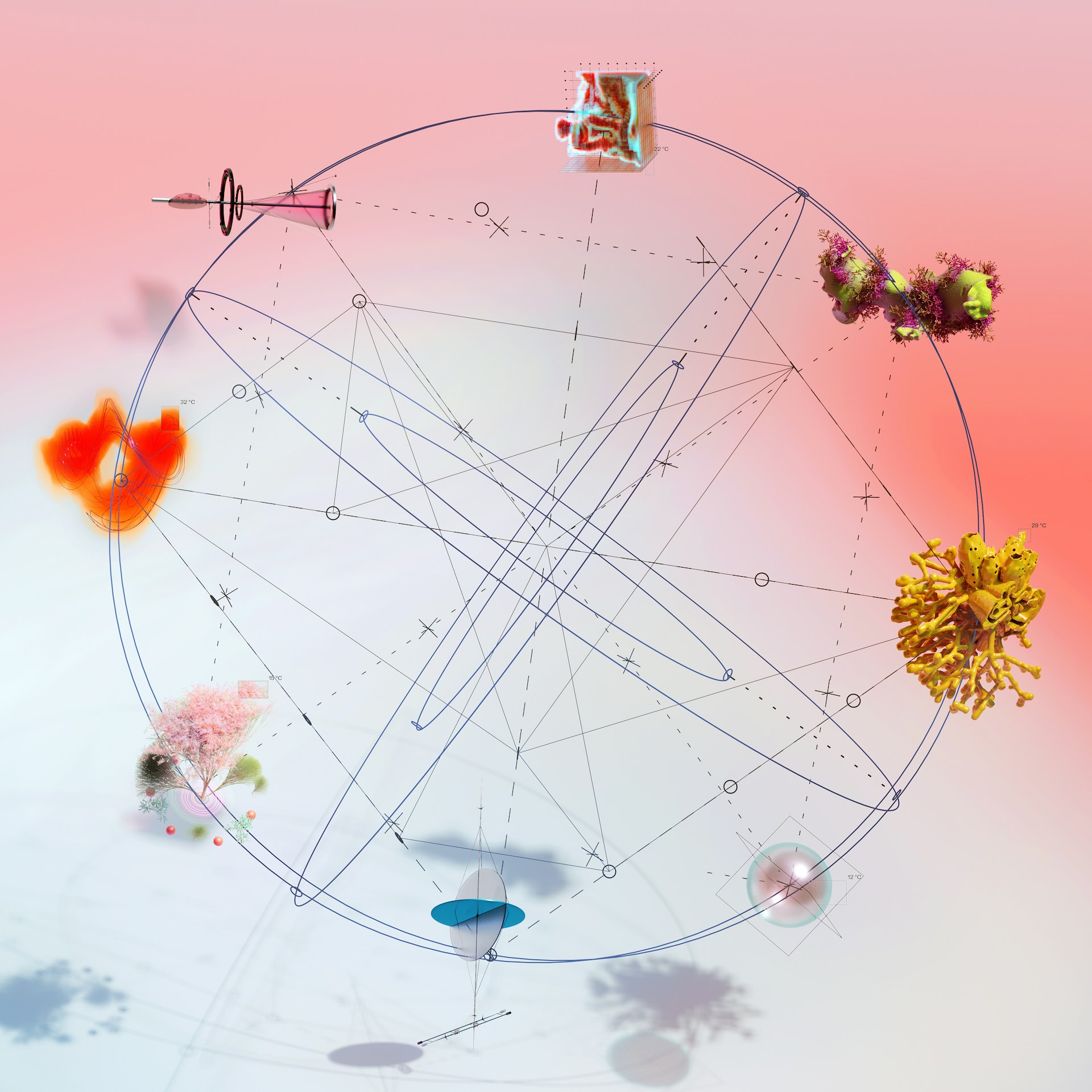 Схема взаимосвязей технологий